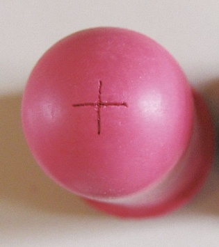 Соска для телят (100 мм, красная, Х-образное отверстие 5 мм)