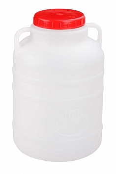 Канистра-бочка 10 л, пластиковая, для холодных пищевых продуктов, Альтернатива М043
