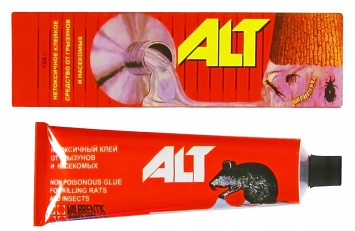 ALT (135 гр) Нетоксичное клейкое средство от грызунов и насекомых