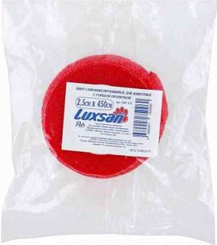Бинт Luxsan самофиксирующийся с горькой пропиткой 2,5*450 см.