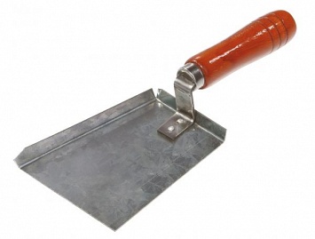 Скребок - лопатка оцинкованная с деревянной ручкой (100x80 мм)