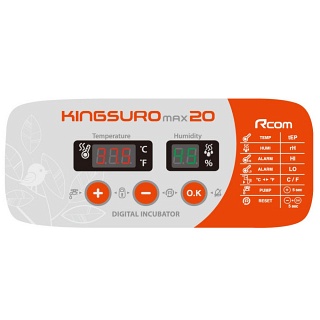 Инкубатор Rcom King Suro 20 MAX (ж/к дисплей, контроль влажности, температуры, автопереворот)
