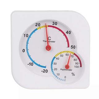 Термометр с гигрометром INBLOOM 473-052 (-20...+50°С, 7,5х7,5 см)